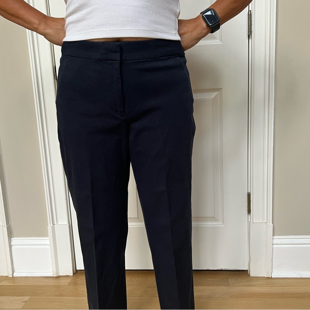 J. Crew Navy blue dress pants.